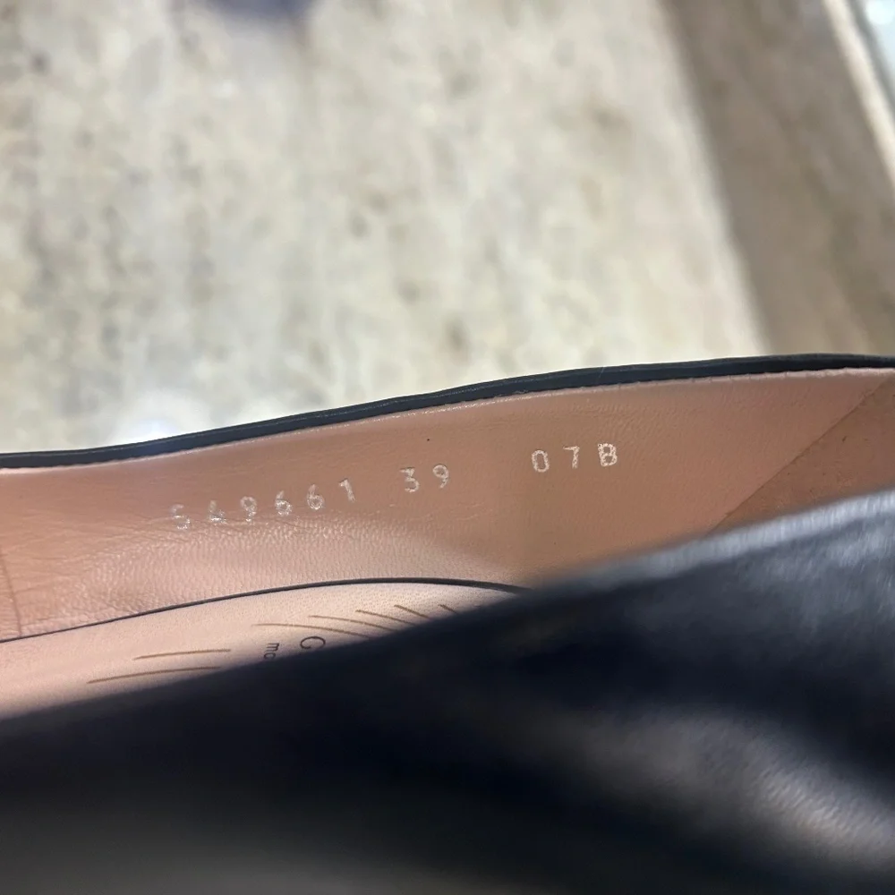 Authentic GUCCI Black Nappa Charlotte Bow Pumps - Picture 5 of 8